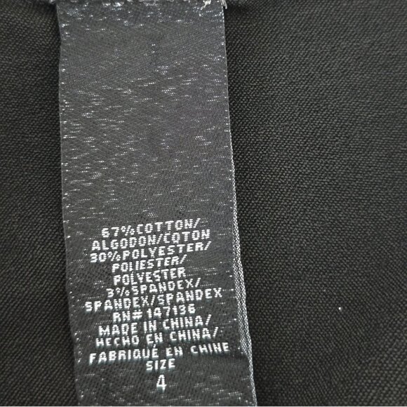 NWT 1822 Denim Wide Leg Jeans Size 4 Black Y2K - Picture 7 of 9